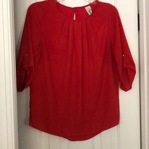 Red blouse